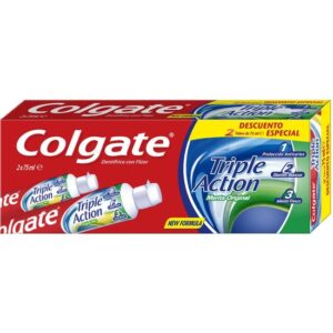 COLGATE DENTÍFRICO DUPLO 2X100ML TRIPLE ACCIÓN