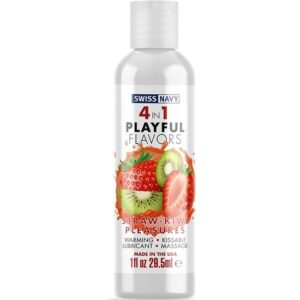 SWISS NAVY 4 IN 1 STRAWBERRY-KIWI PLEASURES - 30ML