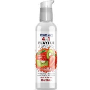 SWISS NAVY 4 IN 1 STRAW-KIWI PLEASURES - 118ML