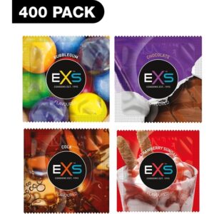 EXS PRESERVATIVOS DE SABORES VARIOS - 400 PACK