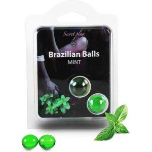 SECRET PLAY SET 2 BRAZILIAN BALLS AROMA MENTA