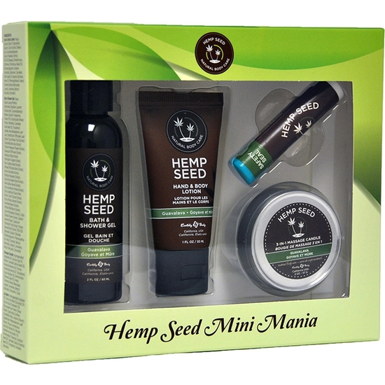 EARTHLY BODY - SET DE VIAJE HEMP SEED MINI MANIA - GUAVALAVA