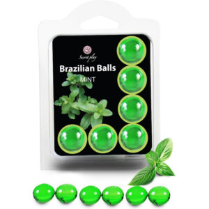SECRET PLAY SET 6 BRAZILIAN BALLS AROMA MENTA