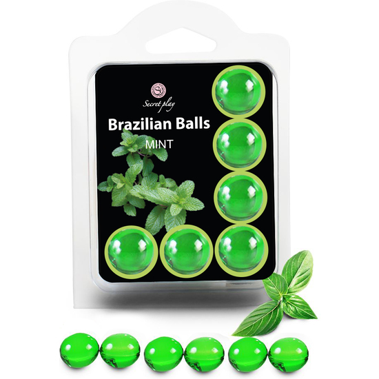 SECRET PLAY SET 6 BRAZILIAN BALLS AROMA MENTA