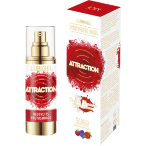 ATTRACTION LUBIGEL -VIBRADOR LIQUÍDO FRUTOS ROJOS - 30 ML
