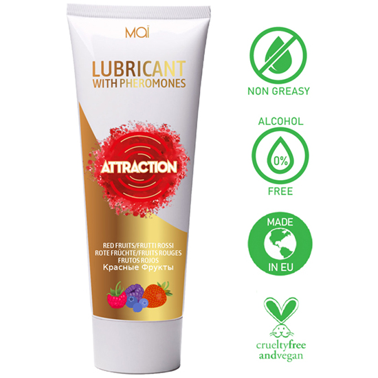ATTRACTION LUBRICANTE CON FEROMONAS FRUTOS ROJOS 75 ML