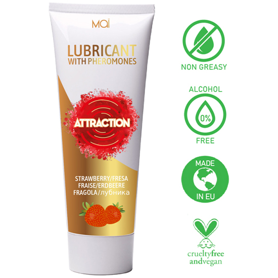 ATTRACTION LUBRICANTE CON FEROMONAS FRESA 75 ML