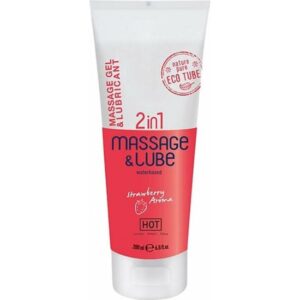 HOT MASSAGE & GLIDE GEL 2IN1 FRESA 200ML