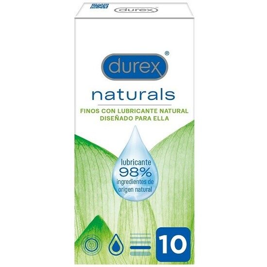 DUREX NATURALS PRESERVATIVOS FINOS CON LUBRICANTE NATURAL 10UDS