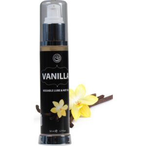 LUBRICANTE Y ACEITE 2 EN 1 EFECTO CALOR VAINILLA, 50 ML.