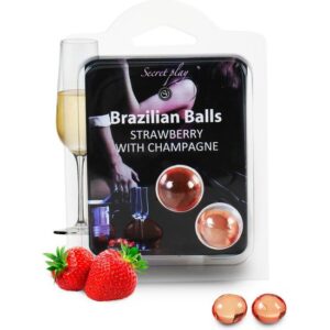 SECRET PLAY SET 2 BRAZILIAN BALLS AROMA FRESA CAVA