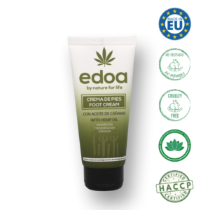 Crema de pies con aceite de cáñamo 75 ml EDOA