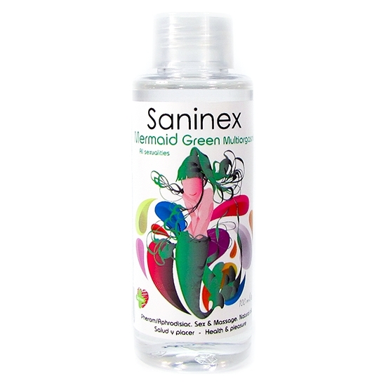 SANINEX MERMAID GREEN MULTIORGASMIC - SEX & MASSAGE OIL 100ML