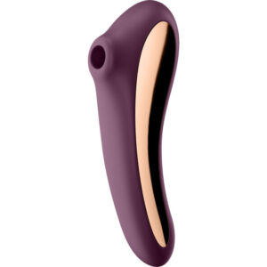SATISFYER DUAL KISS VIBRADOR AIR PULSE - ROSADO