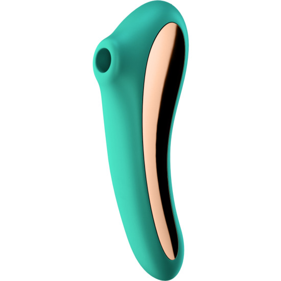 SATISFYER DUAL KISS VIBRADOR AIR PULSE - VERDE