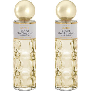 SET DE 2 SAPHIR PARFUMS - COOL - EAU DE PARFUM - MUJER - 200ML