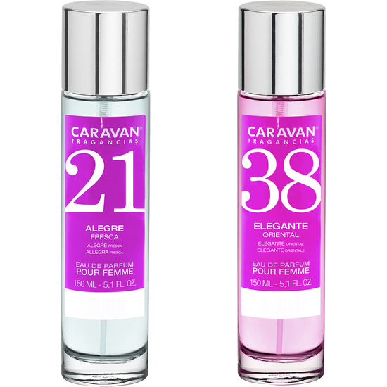 SET DE 2 PERFUMES CARAVAN PARA MUJER Nº38 Y Nº 21