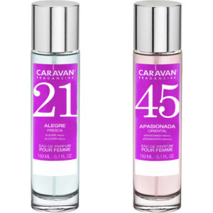 SET DE 2 PERFUMES CARAVAN PARA MUJER Nº45 Y Nº 21
