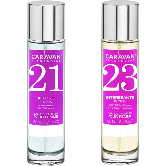 SET DE 2 PERFUMES CARAVAN PARA MUJER Nº23 Y Nº 21