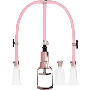 KIT DE SUCCIÓN PARA PECHOS Y CLÍTORIS GRANDE - ROSA
