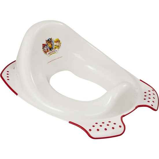 REDUCTOR DE INODORO PATRULLA CANINA ANTIDESLIZANTE, BLANCO